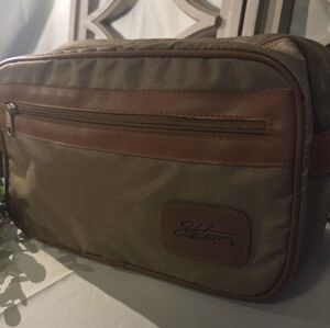 Stetson Olive & Brown Men's Toiletry Kit
